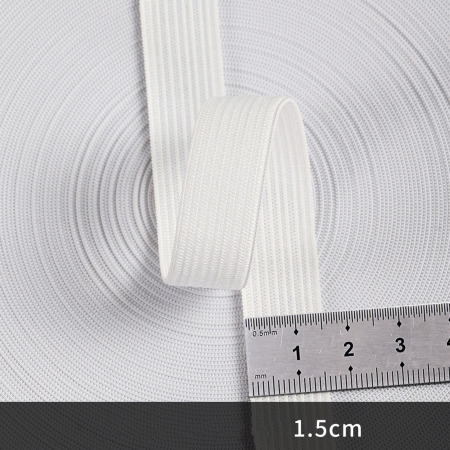 Image de Polyester Bande Elastique Noir & Blanc 1 Rouleau 5 Yards/Rouleau)