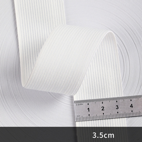 Image de Polyester Bande Elastique Blanc 3.5cm, 1 Rouleau 5 Yards/Rouleau)