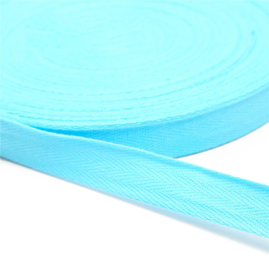 Picture of Polyester Webbing Strap Light Blue 2cm, 1 Roll (Approx 5 Yards/Roll)
