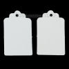 Picture of Paper Label Tags Rectangle White Blank 50mm(2") x 30mm(1 1/8"), 100 Sheets