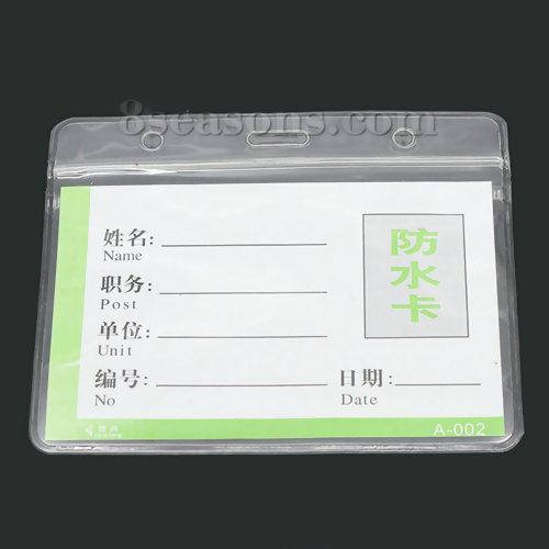 Изображение ABS Пластик Держатели  ID Карты Прозрачный 50 Листов（Доступные размеры：11x17cm）