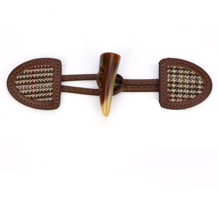 Picture of PU & Resin Horn Buttons Scrapbooking Brown 17cm, 1 Pair