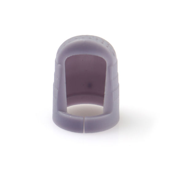 Picture of Plastic Finger Thimble At Random Color Mixed 22mm x 16mm, 10 PCs