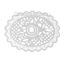 Picture of 304 Stainless Steel Filigree Stamping Embellishments Findings, Oval Silver Tone, Hollow Flower Carved 51mm(2") x 39mm(1 4/8"), 10 PCs