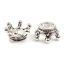 Picture of Zinc Based Alloy Spacer Beads Crown Antique Silver Color About 14mm x 6mm, Hole: Approx 5.5mm, 100 PCs