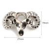 Picture of Zinc Based Alloy Spacer Beads Antique Silver Color Taren About 27mm x 19mm, Hole: Approx 4.8mm, 20 PCs