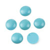 Bild von Harz Verzierung Embellishments Cabochons Rund Azurblau 24mm D. 10 Stücke