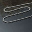 Picture of 304 Stainless Steel Jewelry Necklace Silver Tone Ball Chain 61.9cm(24 3/8") long, Chain Size: 2.3mm(1/8"), 1 Piece