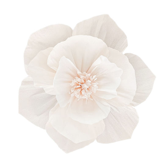 Picture of Paper Party Decorations Flower Ball White Flower 20cm Dia., 2 PCs