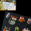 Picture of Easter Sponge DIY Scrapbook Deco Stickers Owl At Random Mixed Pattern 17cm(6 6/8") x 7cm(2 6/8"), 2 Sheets