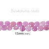 Imagen de Ágata Cuentas Flojas Gota Rosado 13mm x 13mm, Agujero: acerca de 1.2mm, 35cm 49 unidades por 1 Sarta