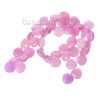 Imagen de Ágata Cuentas Flojas Gota Rosado 13mm x 13mm, Agujero: acerca de 1.2mm, 35cm 49 unidades por 1 Sarta