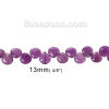 Picture of Agate (Natural & Dyed) Loose Beads Teardrop Purple About 13mm(4/8") x 13mm(4/8"), Hole: Approx 1.2mm, 35cm(13 6/8") long, 1 Strand (Approx 49 PCs/Strand)