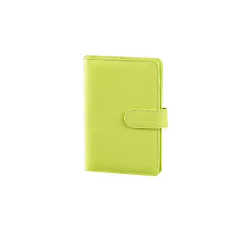 Bild von Grasgrün - A6 Notizbuch mit Magnetschnalle, Retro-PU-Einband, ohne inneres Schreibpapier, 1 Kopie