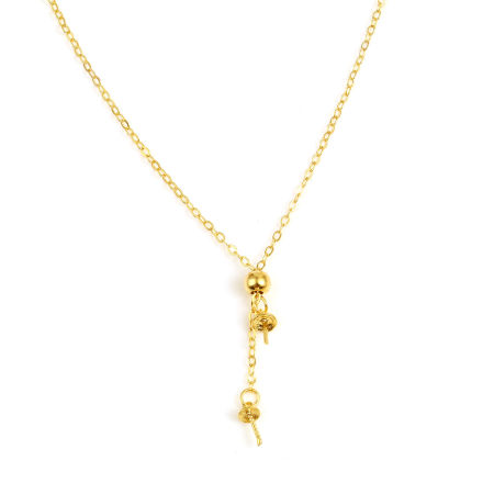 Picture of Brass Necklace 18K Real Gold Plated 1 Piece