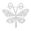 Bild von 304 Edelstahl Filigran Verbinder Verzierung Schmetterling Silberfarben 44mm x 44mm, 10 Stück