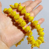 Picture of Lampwork Glass Beads Duck Animal Yellow About 21mm x 15mm - 17mm x 16mm, Hole: Approx 2mm, 2 PCs