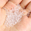 Bild von Glas Rocailles Perlen Transparent Oval 4mm x 3.5mm, Loch: 1mm, 1 Flasche
