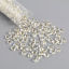 Picture of TOHO 4mm Magatama 21(Sliver Lined) Glass Short Magatama Seed Beads Light Champagne Oval 5mm x 4.5mm, Hole: Approx 1.5mm, 1 Bottle