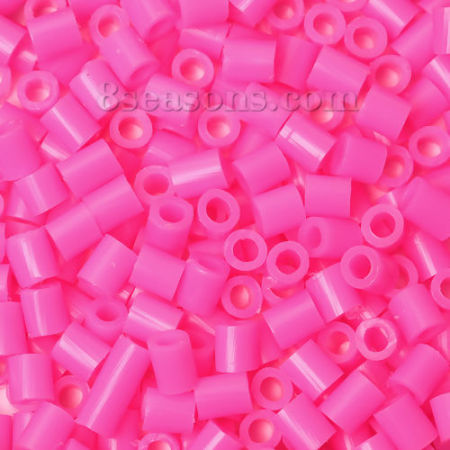 Bild von EVA Bügelperlen midi-Perlen für DIY Kind Joy Kreativ Pfirsich Pink 5mm x 5mm , 1000 Stücke