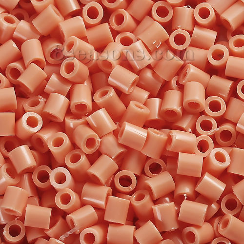 Изображение EVA DIY Предохранитель Бусины  Цилиндр  ,Гладкая Поверхность Оранжевый Розовый 5мм x 5мм , 1000 ШТ