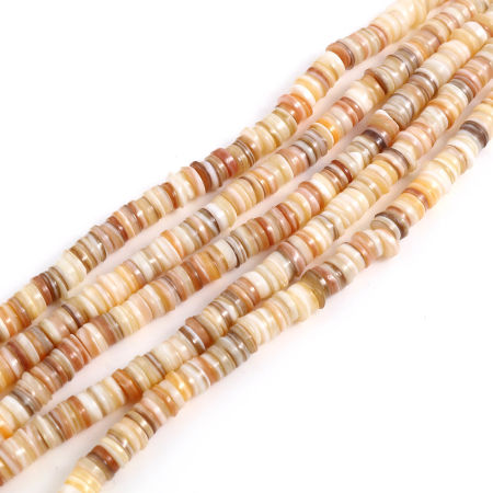 Picture of Natural Shell Loose Beads Round Multicolor Dyed About 6mm Dia, Hole:Approx 1mm, 39cm(15 3/8