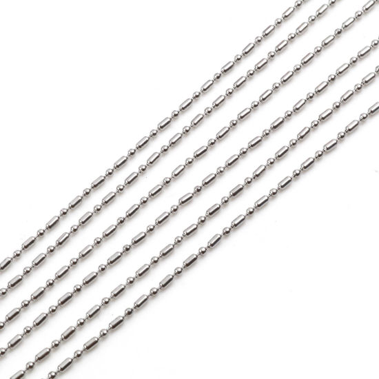 Picture of Stainless Steel Ball Chain Silver Tone 1.5mm, 2 M