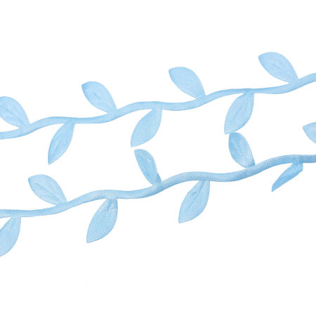 Image de DIY Artisanat Feuille Garland Ruban pour Bandeau Bleu Clair 25mm, 10 M