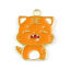 Picture of Zinc Based Alloy Charms Tiger Animal Gold Plated Orange Enamel 24mm x 18mm, 10 PCs