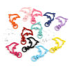 Picture of Zinc Based Alloy Ocean Jewelry Keychain & Keyring At Random Color Mixed Dolphin Animal Painted 4.3cm x 2.9cm , 10 PCs