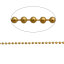 Picture of Iron Based Alloy Ball Chain Findings Gold Plated 2.4mm( 1/8") Dia, 10 M