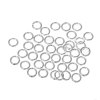 Picture of 1mm Iron Based Alloy Open Jump Rings Findings Round Silver Plated 5mm Dia, 1000 PCs