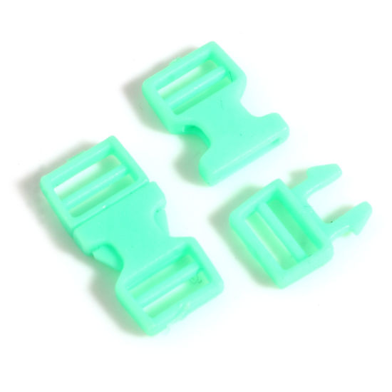 Picture of Plastic Snap DIY Handmade Craft Materials Doll Toy Accessories Green 16.5mm x 8mm, 10 Sets