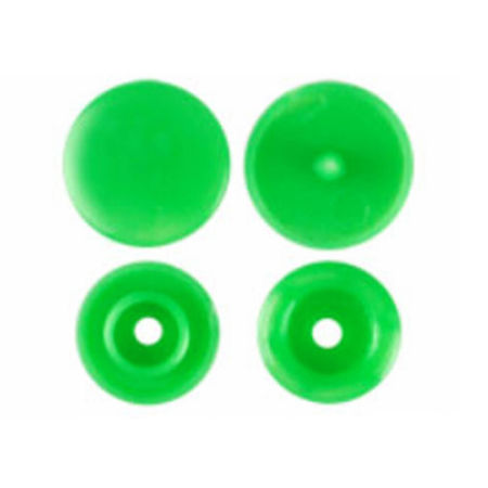 Imagen de Resina Botón Snap Fasteners Ronda Verde 12mm x 6.8mm, 10 Paquetes