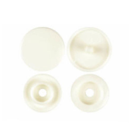 Imagen de Resina Botón Snap Fasteners Ronda Lechoso 12mm x 6.8mm, 10 Paquetes