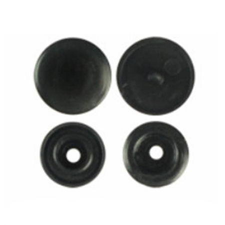 Imagen de Resina Botón Snap Fasteners Ronda Negro 12mm x 6.8mm, 10 Paquetes