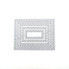 Picture of Titanium Steel Cutting Dies Stencils DIY Scrapbooking Silver-gray Rectangle 14.3cm x 10.8cm , 1 Piece