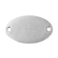 Immagine di Lega di Zinco Connettore Accessori Ovale Argento Antico 30mm x 19mm, 20 Pz