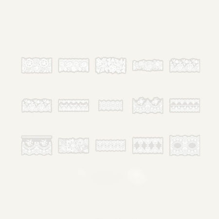Picture of PET DIY Scrapbook Deco Stickers White 9cm x 9cm, 1 Packet