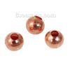 Image de Perles en Laiton Perles de Rocailles Forme Rond Or Rose Diamètre: 3mm, Tailles de Trous: 1.0mm, 200 Pcs                                                                                                                                                       
