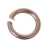 Imagen de 500 Unidades 4mm Dia, 0.8mm(20 gauge) Latón Abierto Argollas Oro Rosa Ronda