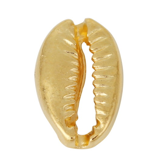 Immagine di Lega di Zinco Charm Ciondoli Monetaria Caputserpentis Oro Placcato 19mm x 12mm , 50 Pz