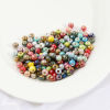 Picture of Ceramic Beads Round At Random Color Mixed Plating About 7mm - 6mm Dia, Hole: Approx 2.8mm-2.3mm, 100 PCs