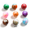 Picture of Glass Beads Round At Random Color Mixed About 8mm Dia, Hole: Approx 1.5mm, 100 PCs