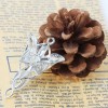 Image de Arwen Evenstar Pendentifs en Alliage de Zinc Argenté avec Strass Transparent 53mm x 31mm, 1 Pièce