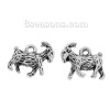 Picture of Zinc Based Alloy Easter Charms Goat Sheep Antique Silver Color 17mm( 5/8") x 13mm( 4/8"), 20 PCs