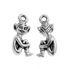 Picture of Zinc Based Alloy Halloween Charms Cornwall Tibetan Pixie Elf Antique Silver Color 20mm( 6/8") x 10mm( 3/8"), 20 PCs