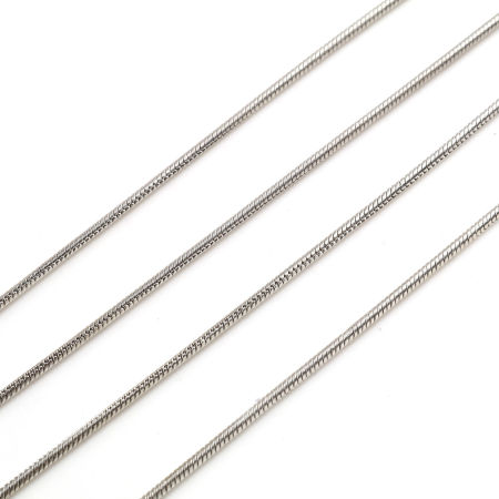 Picture of Iron Based Alloy Snake Chain Findings Multicolor 2 M