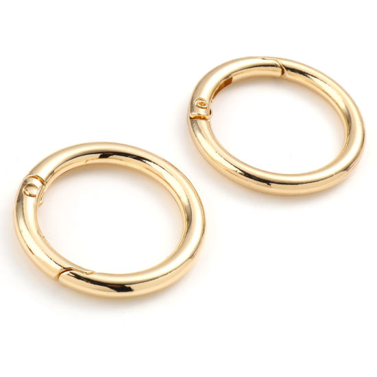 Picture of Zinc Based Alloy Safety Rings Round Gold Plated 28mm Dia, 10 PCs