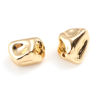 Picture of Brass Beads 18K Real Gold Plated Irregular About 14mm x 10mm, Hole: Approx 1.6mm, 2 PCs